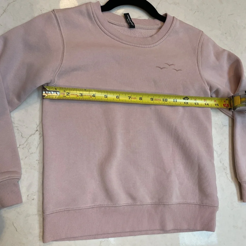 LazyPants pale pink sweatshirt girls size 8